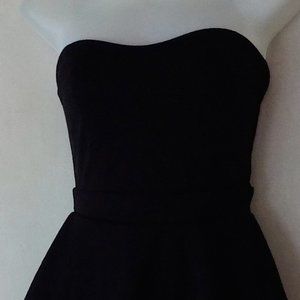 Poof Couture dress sz M 7 9 black strapless NWT
